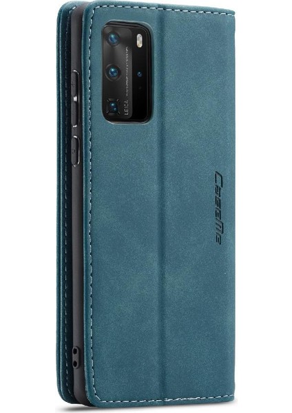 SZY Market Huawei P40 Pro Flip Folio Kitap Kılıf Için Flip Case Kart Yuvası Kickstand Pu (Yurt Dışından)