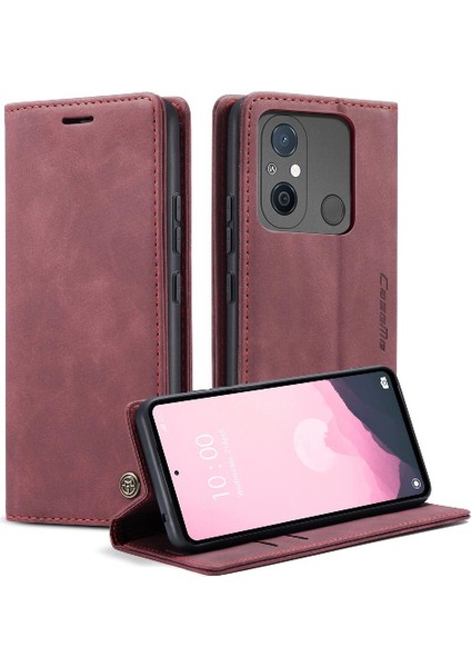 Xiaomi Redmi 12C Durumda Kart Yuvası Kickstand Manyetik Kapatma Için Flip Case (Yurt Dışından) fırsatları