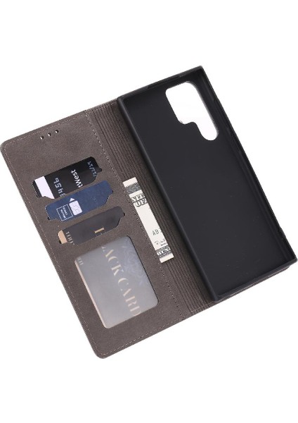 Samsung Galaxy S23 Ultra Manyetik Kapatma Kart Tutucu Için Cüzdan Kılıf (Yurt Dışından) fırsatları