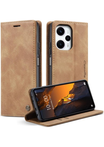 Xiaomi Poco F5 5g Manyetik Kapatma Için Flip Case Darbeye Çevir Folio Pu (Yurt Dışından)