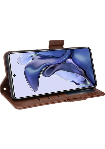 Xiaomi 11T/11T Pro Manyetik Cüzdan Yan Toka Kart Yuvaları Tutucu (Yurt Dışından) fiyatları