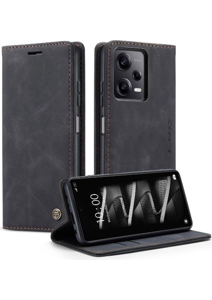 Xiaomi Poco X5 Pro 5g Flip Için Flip Case Folio Kitap Manyetik Kapatma Pu (Yurt Dışından)