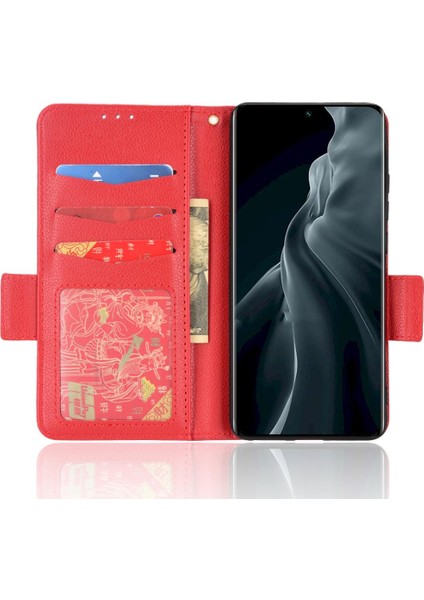 Xiaomi 12 Için Kılıf Pro Kart Yuvaları Tutucu Yan Toka Manyetik Cüzdan Pu (Yurt Dışından)