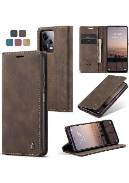 Xiaomi Poco X5 Pro 5g Flip Için Flip Case Folio Kitap Manyetik Kapatma Pu (Yurt Dışından)
