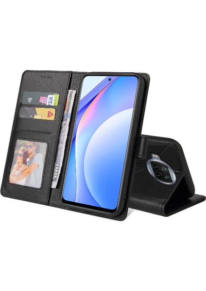 Xiaomi 10T Lite Kickstand Darbeye Üç Kart Yuvaları 4 Için Flip Case (Yurt Dışından)