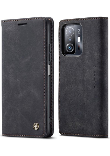Xiaomi 11T Için Flip CASE/11T Pro Flip Folio Kitap Vintage Pu Deri Cüzdan (Yurt Dışından)