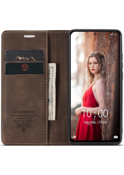 Xiaomi Redmi Not 10 Için Flip Case Pro Max Flip Folio Kitap Kılıf Kart Yuvası (Yurt Dışından)