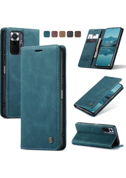 Xiaomi Redmi Not 10 Için Flip Case Pro 4g Kılıf Kart Yuvası Kickstand Kapatma (Yurt Dışından)
