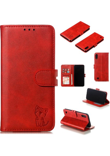 Cüzdan Kılıf Samsung Galaxy M10/A10 Kickstand Kart Tutucu Manyetik (Yurt Dışından)