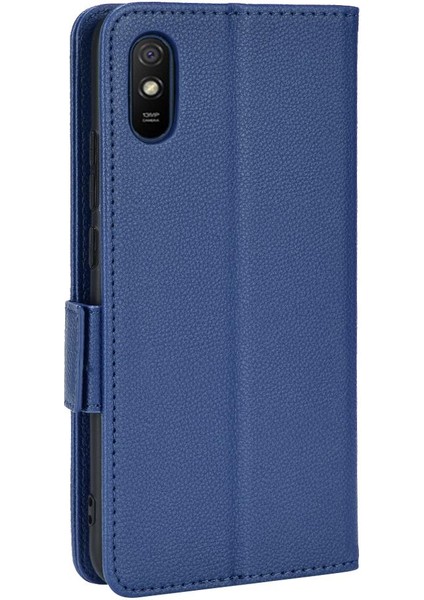 Xiaomi Redmi 9A Manyetik Cüzdan Kart Yuvaları Tutucu Yan Toka Pu (Yurt Dışından)