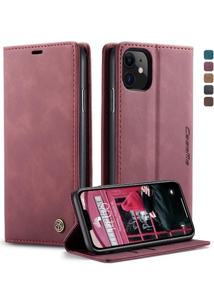 Iphone 11 Için Flip Case Folio Kitap Manyetik Kapatma Darbeye Vaka (Yurt Dışından)