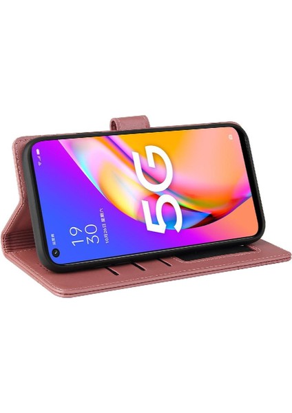 Oppo A93 5g Premium Deri Üç Kart Yuvaları Kickstand 4 Için Flip Case (Yurt Dışından)