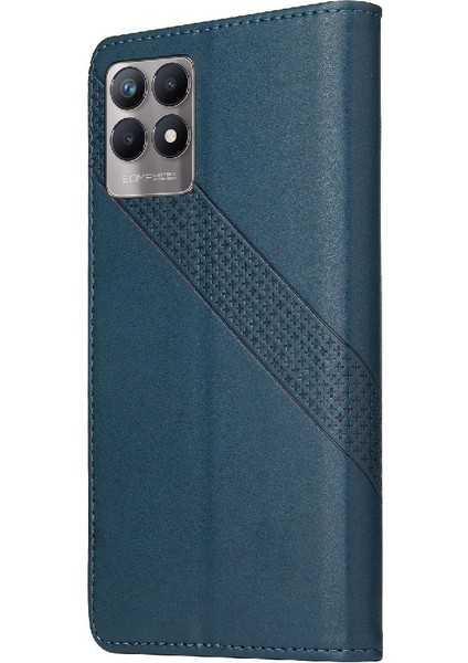 Realme 8i Kickstand Üç Kart Yuvaları 4 Köşe Koruma Için Flip Case (Yurt Dışından) indirimleri