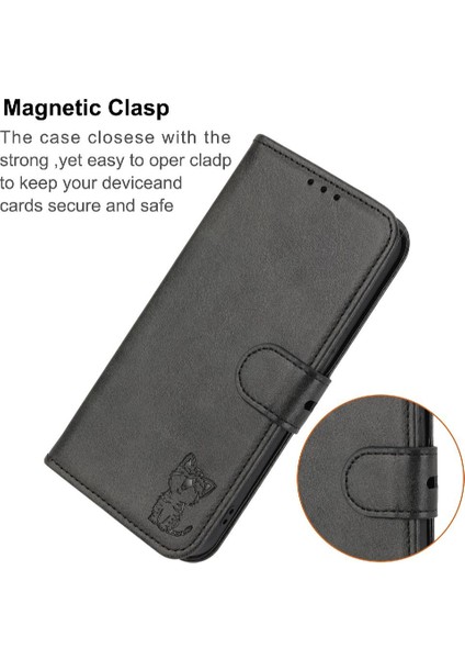 Cüzdan Kılıf Için Xiaomi Redmi Not 10T 5g Kart Tutucu Kabartmalı Kickstand (Yurt Dışından)