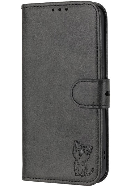 Cüzdan Kılıf Için Xiaomi Redmi Not 10T 5g Kart Tutucu Kabartmalı Kickstand (Yurt Dışından)