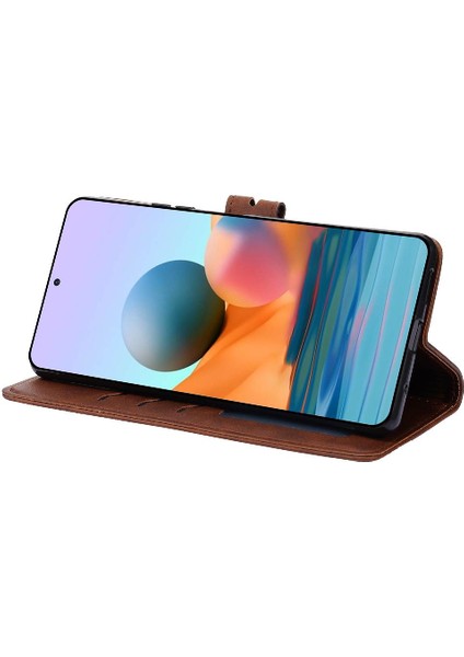 Cüzdan Kılıf Için Xiaomi Redmi Not 10 Pro Max Kart Tutucu Kickstand Tüm (Yurt Dışından)