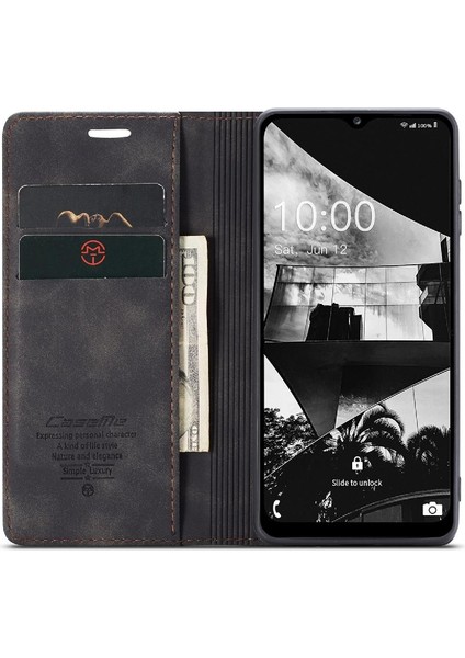 Samsung Galaxy M33 5g Için Flip Case Vintage Pu Deri Cüzdan Flip Folio (Yurt Dışından)
