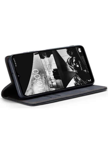 Samsung Galaxy M33 5g Için Flip Case Vintage Pu Deri Cüzdan Flip Folio (Yurt Dışından)