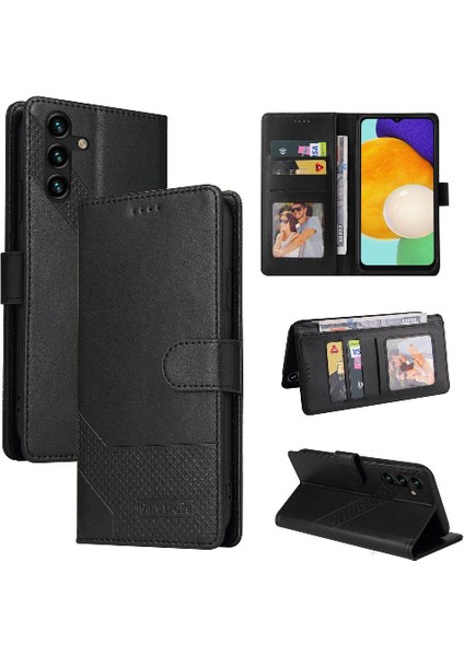 Samsung Galaxy A14 Kickstand Üç Kart Yuvaları 4 Köşe Için Flip Case (Yurt Dışından)