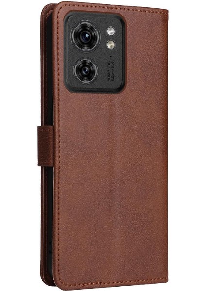 Motorola Kenar 40 5g Için Flip Case Yüksek Kalite Deri Klasik Düz Renk (Yurt Dışından) fırsatları