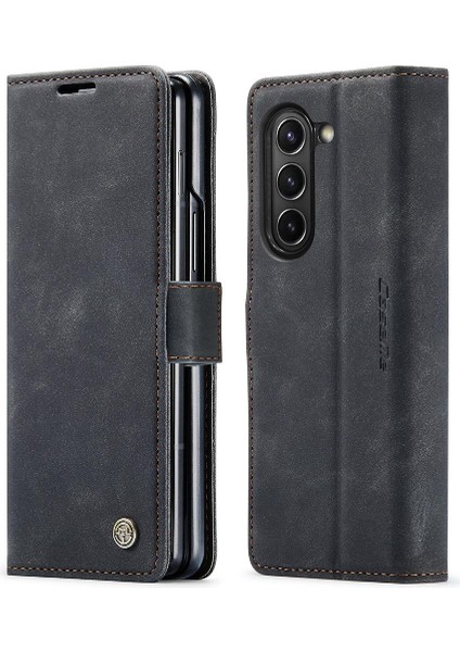 SZY Market Samsung Galaxy Z Için Flip Case Fold 5 5g Flip Folio Kitap Manyetik Kapatma (Yurt Dışından)