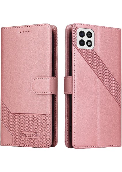 Samsung Galaxy A22 5g Için Flip Case Kickstand Üç Kart Yuvaları Darbeye (Yurt Dışından)
