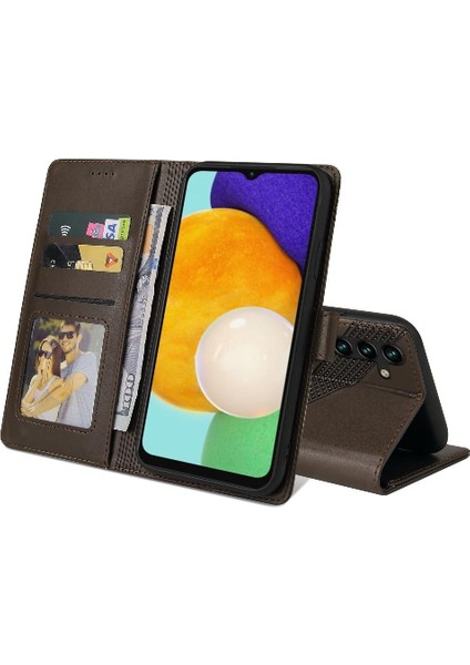 Samsung Galaxy A13 Premium Deri 4 Köşe Koruma Için Flip Case (Yurt Dışından)
