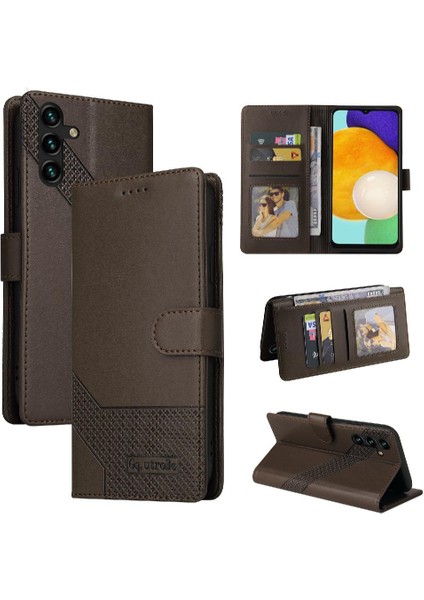 Samsung Galaxy A13 Premium Deri 4 Köşe Koruma Için Flip Case (Yurt Dışından)
