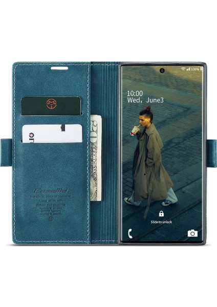 Samsung Galaxy NOTE20 Ultra Kılıf Için Flip Case Kart Yuvası Kickstand Vintage (Yurt Dışından) fırsatları