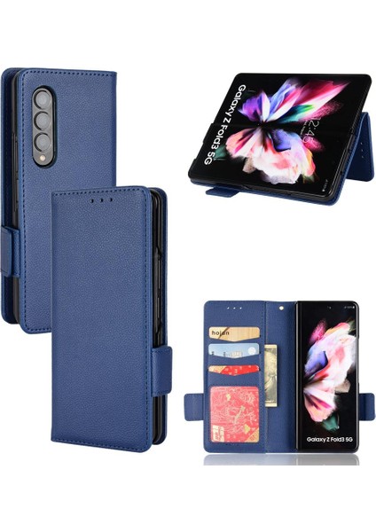 Samsung Galaxy Z Için Kılıf Fold 3 Cüzdan Kart Yuvaları Tutucu Yan Toka Pu (Yurt Dışından)