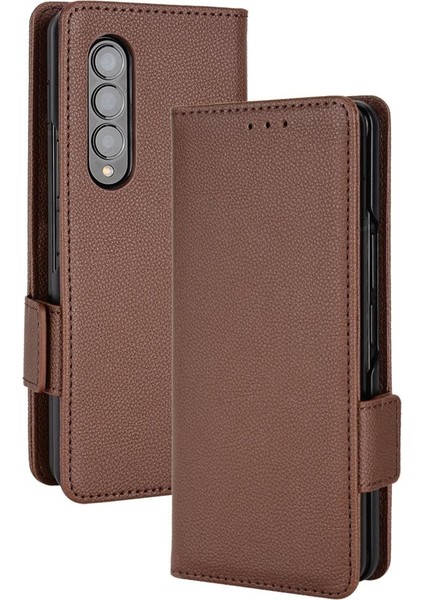 Samsung Galaxy Z Için Kılıf Fold 3 Cüzdan Kart Yuvaları Tutucu Yan Toka Pu (Yurt Dışından) modelleri
