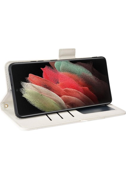 Samsung Galaxy S21 Ultra Pu Deri Yan Toka Kart Yuvaları Tutucu (Yurt Dışından) fırsatları