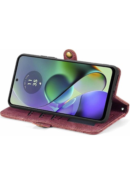Motorola Moto G54 5g Flip Kapak Için Flip Case Cüzdan Deri Kılıf Basit (Yurt Dışından) indirimleri