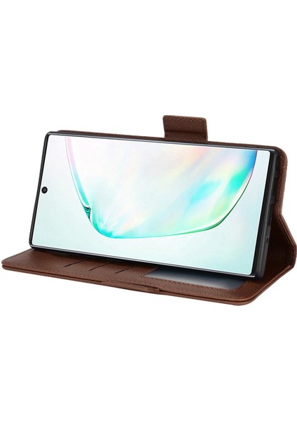 Samsung Galaxy Not 10 Artı Yan Toka Pu Deri Kart Yuvaları (Yurt Dışından) modelleri