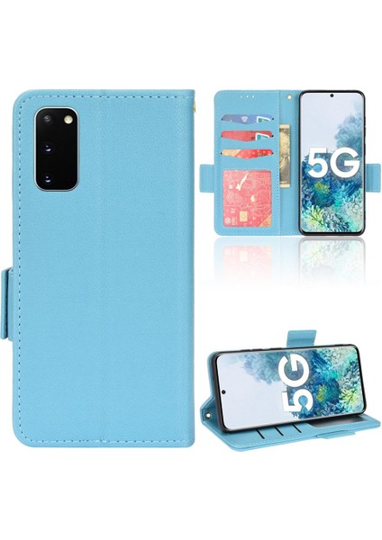 Samsung Galaxy S20 Kart Yuvaları Için Kılıf Tutucu Cüzdan Pu Deri Manyetik (Yurt Dışından)