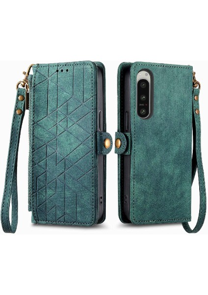 Sony Xperia 5 Iv Için Flip Case Darbeye Basit Iş Cüzdan Deri (Yurt Dışından)