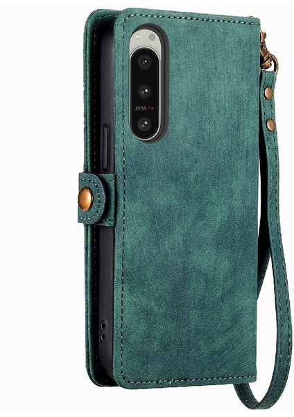 Sony Xperia 5 Iv Için Flip Case Darbeye Basit Iş Cüzdan Deri (Yurt Dışından)