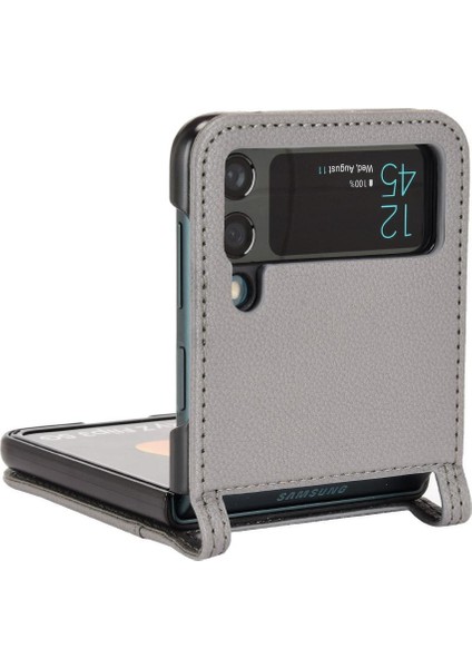 Samsung Galaxy Z Flip 3 Yan Toka Manyetik Kart Yuvaları Tutucu Pu (Yurt Dışından) modelleri
