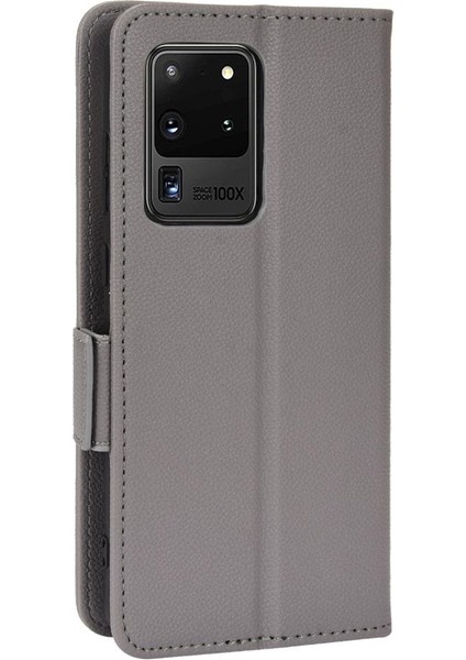 Samsung Galaxy S20 Ultra Yan Toka Cüzdan Manyetik Kart Yuvaları Için Kılıf (Yurt Dışından) indirimleri