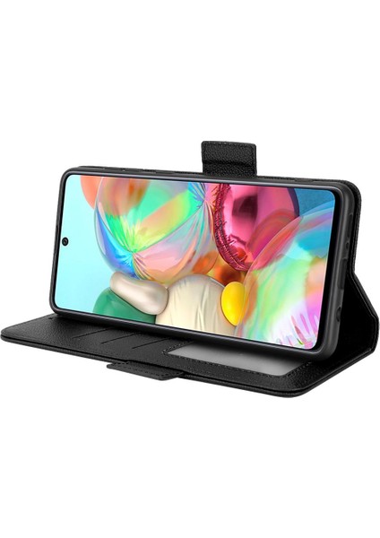 Samsung Galaxy A71 4g Pu Deri Cüzdan Kart Yuvaları Tutucu Yan (Yurt Dışından)