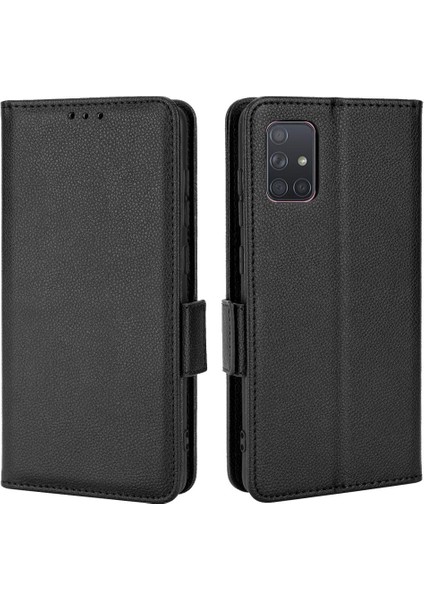 Samsung Galaxy A71 4g Pu Deri Cüzdan Kart Yuvaları Tutucu Yan (Yurt Dışından)