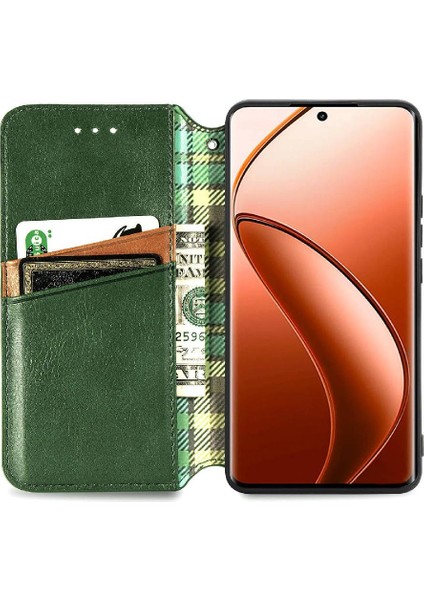 Realme 12 Pro Artı Flip Kapak Kılıf Için Kılıf Zarif Iş (Yurt Dışından)