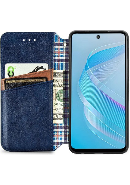 Infinix Akıllı 8 Cüzdan Fonksiyonu Için Kılıf Deri Kılıf Moda Tasarım Flip (Yurt Dışından)