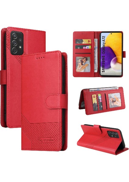 Samsung Galaxy A72 Üç Kart Yuvaları Için Flip Case Darbeye 4 Köşe (Yurt Dışından) fırsatları