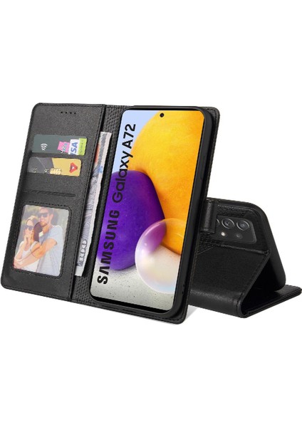 Samsung Galaxy A72 Üç Kart Yuvaları Için Flip Case Darbeye 4 Köşe (Yurt Dışından) fırsatları