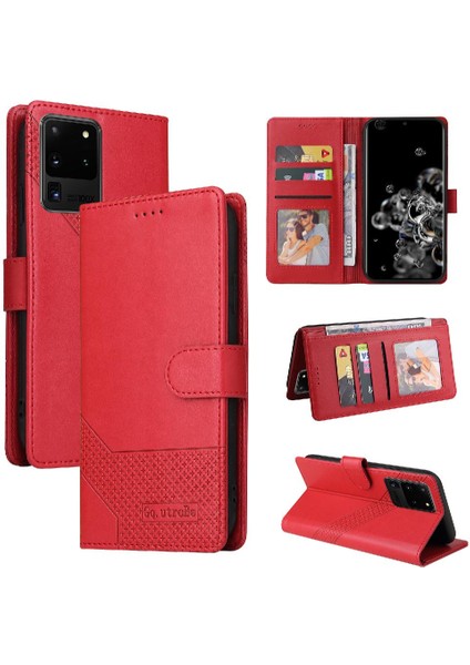 Samsung Galaxy S20 Ultra Premium Deri Üç Kart Yuvaları Için Flip Case (Yurt Dışından) fırsatları