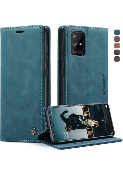 Samsung Galaxy A71 4g Flip Case Için Folio Kitap Vintage Pu Deri (Yurt Dışından)