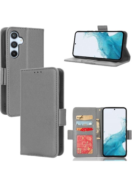Samsung Galaxy A54 5g Yan Toka Manyetik Kart Yuvaları Tutucu Pu (Yurt Dışından)