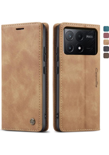 Xiaomi Poco X6 Pro 5g Flip Için Flip Case Folio Kitap Kılıf Kart Yuvası Kapatma (Yurt Dışından)