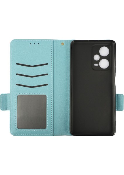 Xiaomi Redmi Için Not 12 Pro Artı Yan Toka Pu Deri Cüzdan Kart (Yurt Dışından)